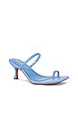 view 2 of 5 Baker Mule Sandal in Sky Blue Leather