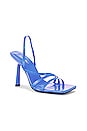 view 2 of 5 Strappy Heel in Bright Blue Leather