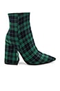 view 1 of 5 BOTTINES AHARA in Green Tartan