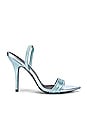 view 1 of 5 XANTHE スティレットサンダル in Metallic Blue Leather