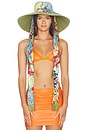 view 4 of 4 Solstice Wide Brim Tie Sunhat in Multi