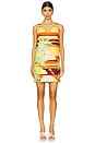 view 1 of 4 Palm Island V Neck Mini Dress in Multi
