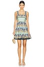 view 1 of 3 Madalena Cut Out Mini Dress in Blue