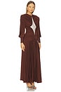 view 2 of 4 Silvio Ruched Midi Dress in Chocolate