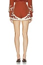 view 5 of 6 Duke Embroidered Short in Rust