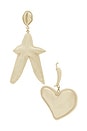 view 1 of 2 High Roller Heart Star Earrings in Gold