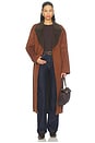 view 1 of 5 Sable Applique Coat in Carmel