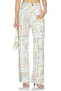 view 1 of 6 Andie Denim Mid Rise Jean in Multi