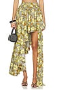 view 1 of 6 Orange Blossom Asymmetric Skirt in Multi