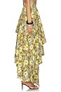view 2 of 6 Orange Blossom Asymmetric Skirt in Multi