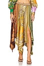 view 1 of 7 Clemenza Spliced Scarf Silk Skirt in Multi