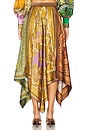 view 5 of 7 Clemenza Spliced Scarf Silk Skirt in Multi