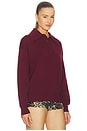 view 2 of 4 BLUSA PÓLO DE MALHA CLAUDIA in Plum