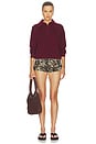 view 4 of 4 BLUSA PÓLO DE MALHA CLAUDIA in Plum