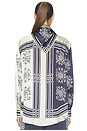 view 5 of 5 Banderra Scarf Silk Shirt in Ink
