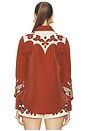 view 5 of 6 Duke Embroidered Shirt in Rust