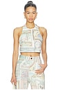 view 1 of 4 Andie Denim Halter Top in Multi