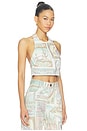 view 2 of 4 Andie Denim Halter Top in Multi