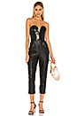 view 1 of 3 Cherri Jumpsuit in Black Leather
