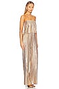 view 2 of 3 Collina Pleated Jumpsuit in Gold