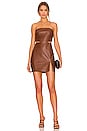 view 1 of 3 Kloss Mini Dress in Brown