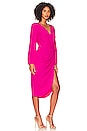 view 2 of 3 x REVOLVE Long Sleeve Roma Dress in Hot Pink