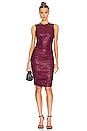 view 1 of 4 Jamilla Leather Midi Dress in Aubergine
