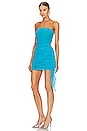 view 3 of 4 x REVOLVE Anja Mini Dress in Tropical Turquoise