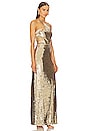 view 3 of 5 x REVOLVE Mckay Gown in Gold Sequin