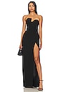 view 1 of 3 X Revolve Strapless Puzzle Gown in Black