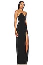 view 2 of 3 X Revolve Strapless Puzzle Gown in Black
