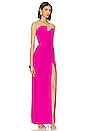 view 2 of 3 X Revolve Strapless Puzzle Gown in Dark Hot Pink
