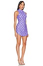 view 2 of 4 Floral Lace Marshall Mini Dress in Purple