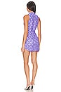 view 3 of 4 Floral Lace Marshall Mini Dress in Purple