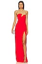 view 1 of 3 X REVOLVE Strapless Puzzle Gown in Crimson