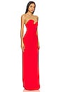 view 2 of 3 X REVOLVE Strapless Puzzle Gown in Crimson