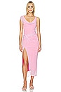 view 1 of 3 Aliana Dress in Light Pink & Hot Pink