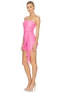 view 3 of 4 x REVOLVE Anja Mini Dress in Shocking Pink