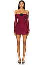 view 1 of 3 VESTIDO NELLIA ROSE in Wine