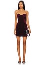 view 1 of 4 Sabine Mini Dress in Burgundy