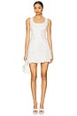 view 1 of 4 Lilibet Dress in White & White