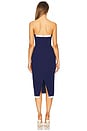 view 3 of 3 Strapless Martini Midi in Navy in Navy & Ivory