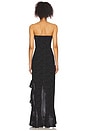 view 3 of 5 Amalia Gown in Black & Ivory