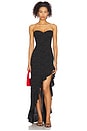 view 4 of 5 Amalia Gown in Black & Ivory