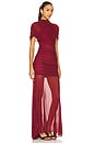 view 2 of 3 x REVOLVE Evianna Mesh Gown in Burgundy