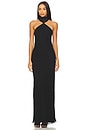 view 1 of 3 Vestido longo Ashton in Black