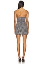 view 3 of 4 Puzzle Strapless Mini Dress in Black White
