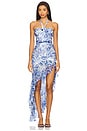 view 1 of 3 Marabou Dress in Shell Print