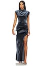 view 1 of 3 Biella Velvet Gown in Slate