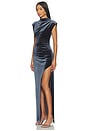 view 2 of 3 Biella Velvet Gown in Slate